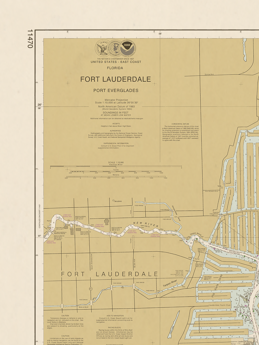 Archival NOAA Chart Fort – Lauderdale Port Everglades – Frugal Navigator