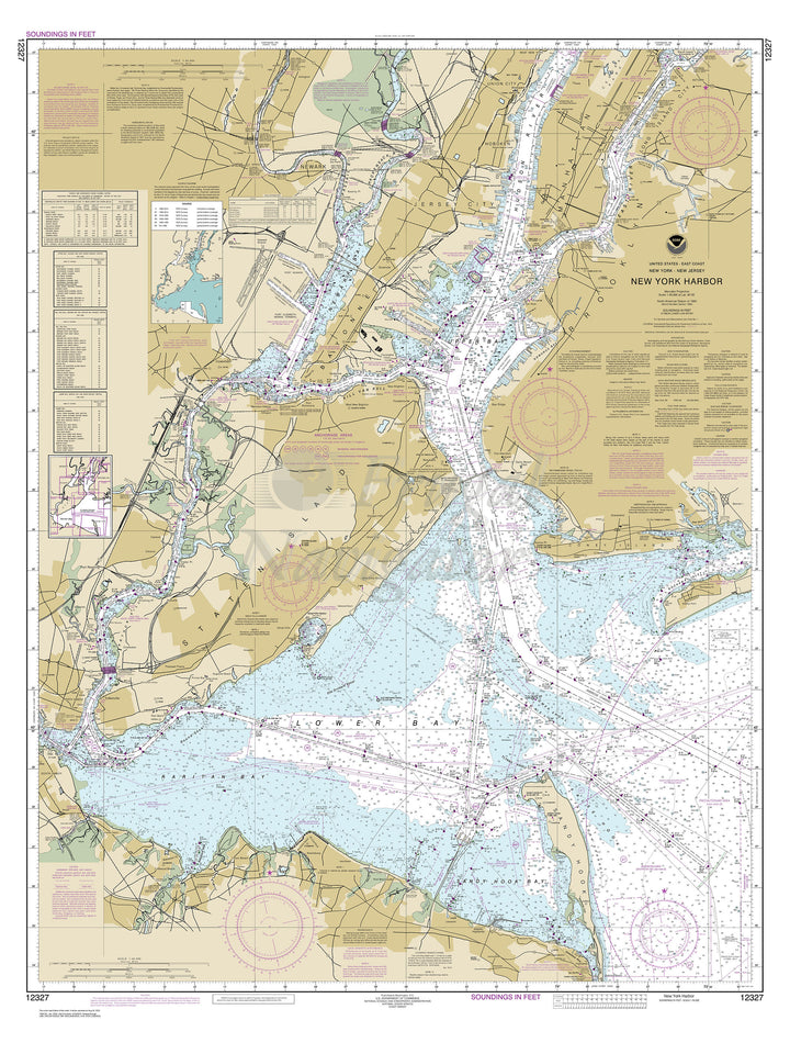 Archival NOAA Chart New – York Harbor – Frugal Navigator
